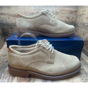 SAS Men's Ambassador Tan Suede Comfort Dress Shoes Sassafras NIB - Size 10.5WW